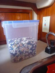 Container of dried beans