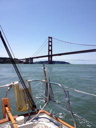 The fog lifted. No cargo traffic.  Best sail this year!