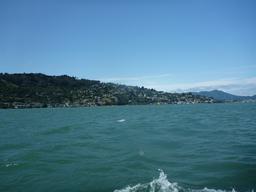 Beautiful Sausalito on the hill at the north end of the bridge.