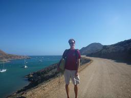 Dave on the walk from Catalina Harbor to Two Harbors
