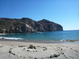 Crazy Love at her very own private beach on Santa Cruz Island