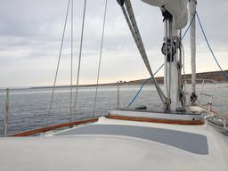 Looking South at Government Point from the cockpit of Crazy Love