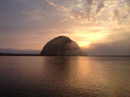 Morro Rock at sunset on 21 July 2013