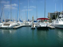 Our former slip at Harbor Island West Marina