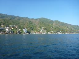 The "town" part of Yelapa as seen from our mooring off the "beach"